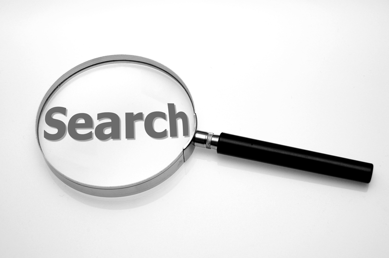 magnifying glass with word search