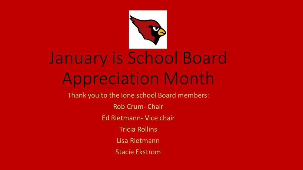 School Board Appreciation