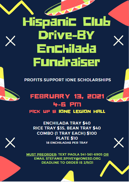 Hispanic Club Enchilada Fundraiser